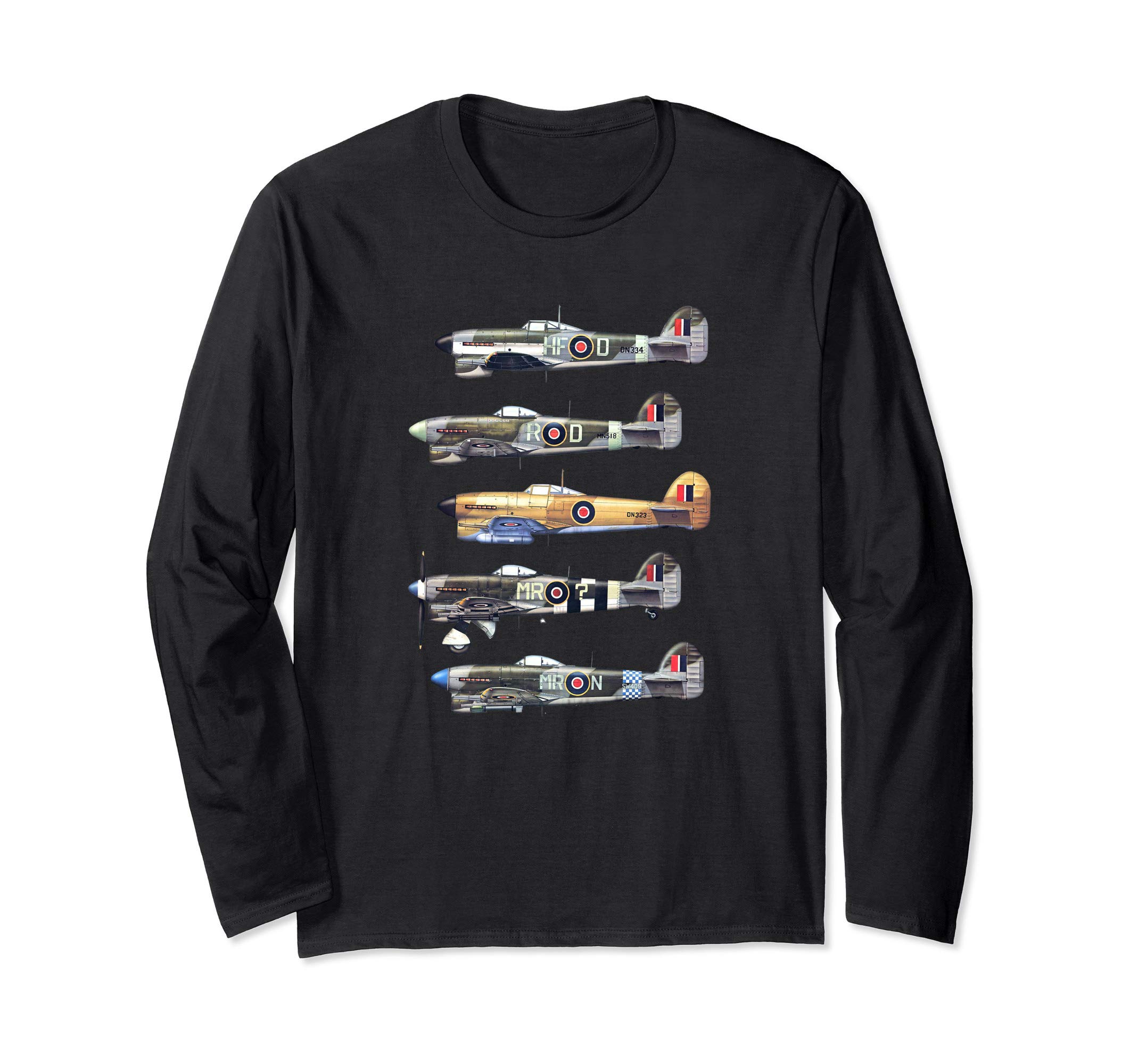 Hawker Typhoon WW2 Fighter Long Sleeve T-Shirt