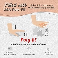 Vista 3 de Best Friends by Sheri - The Original Calming Donut - Cama calmante en forma de dona para perros y gatos - Pelo largo, gris pardo, L, 36 x 36 pulgadas