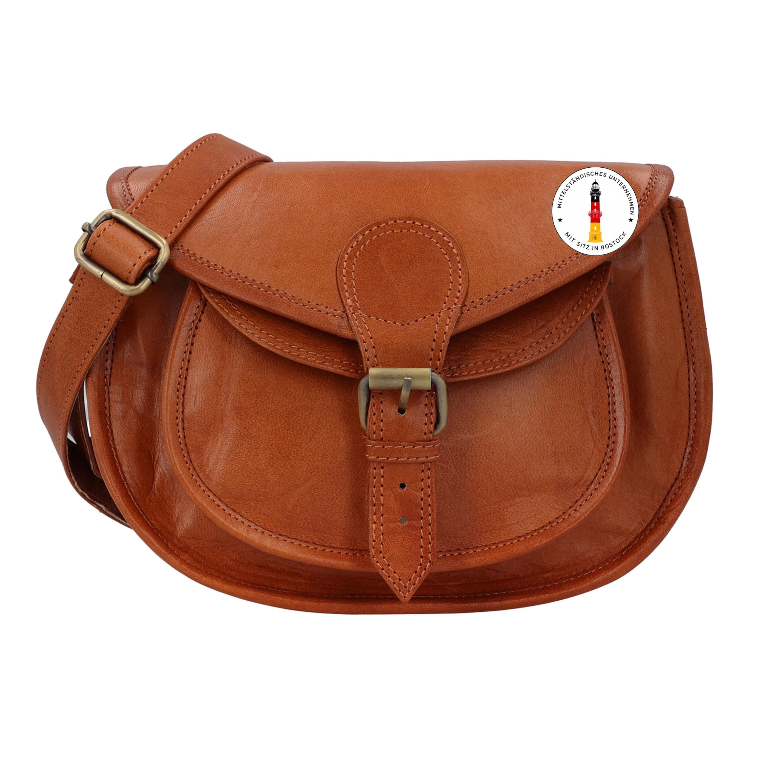 Gusti Borse in pelle - “Evelyn” borsetta da donna a tracolla piccola vintage