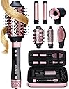 ELLA BELLA 6 in 1 Professional Hot Air Styler • Powerful Hair Dryer & Straightener Set • Styling Without Heat Damage • Fast Drying Curling Volumizing Straightening • Includes Protective Travel Case