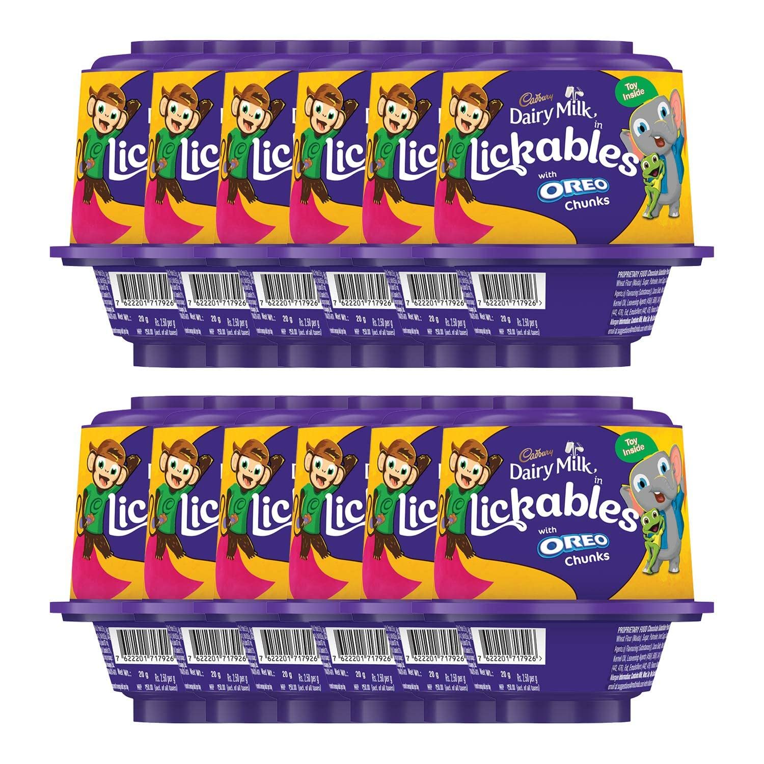 Cadbury Dairy Milk Lickables Chocolate, 20g (Pack of 12) Amazon.in