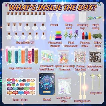 SVCEQZE Potion Kit, Potions Making Craft Kit for Outdoor, Maker Creative Art Crafting Tools with Bottles for Girl Boys Kids Families Christmas
