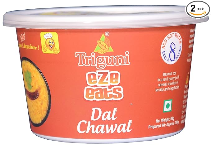 Triguni Eze Eats Dal Chawal , 68 Grams (Pack of 2)