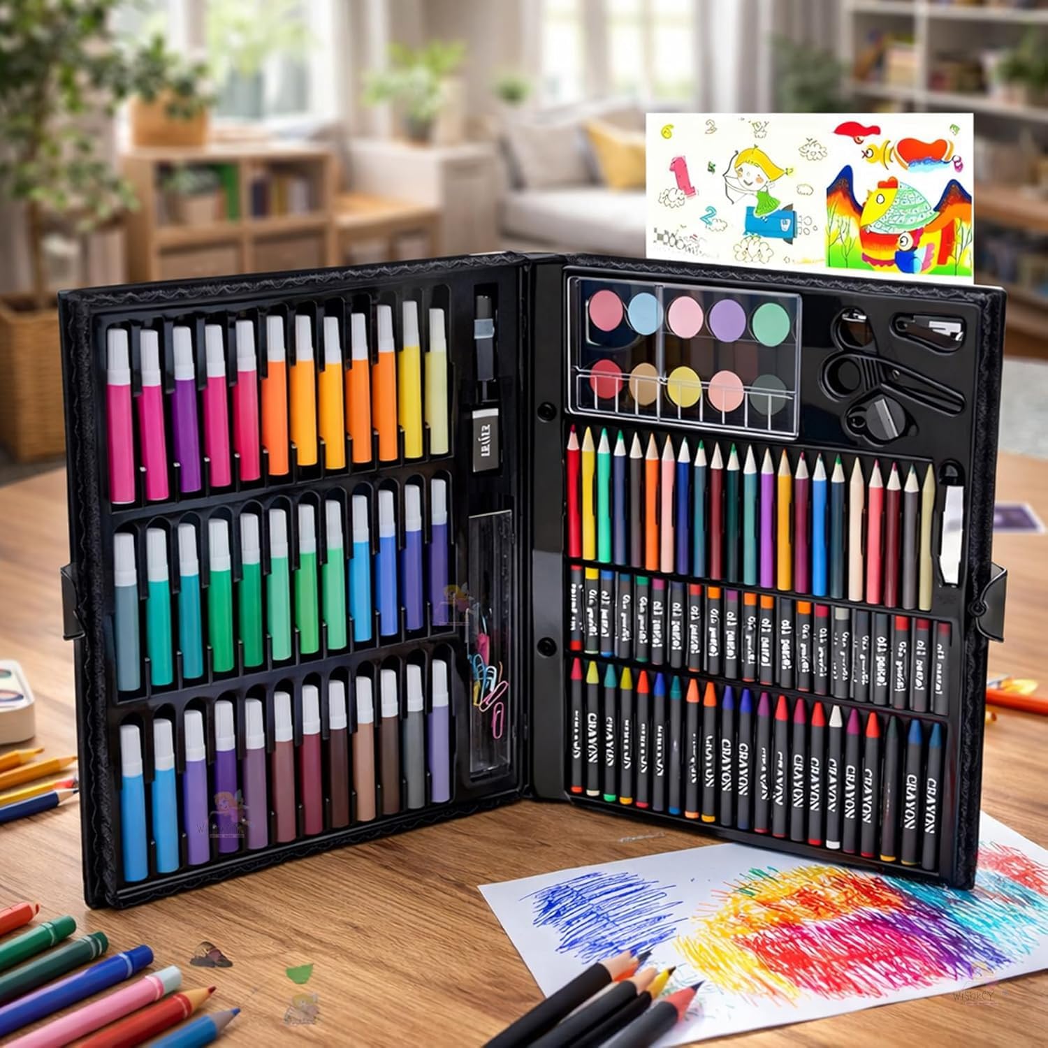 STRIWOM 150 Pieces Colour Set Kit,Colour Pencil Set and Complete