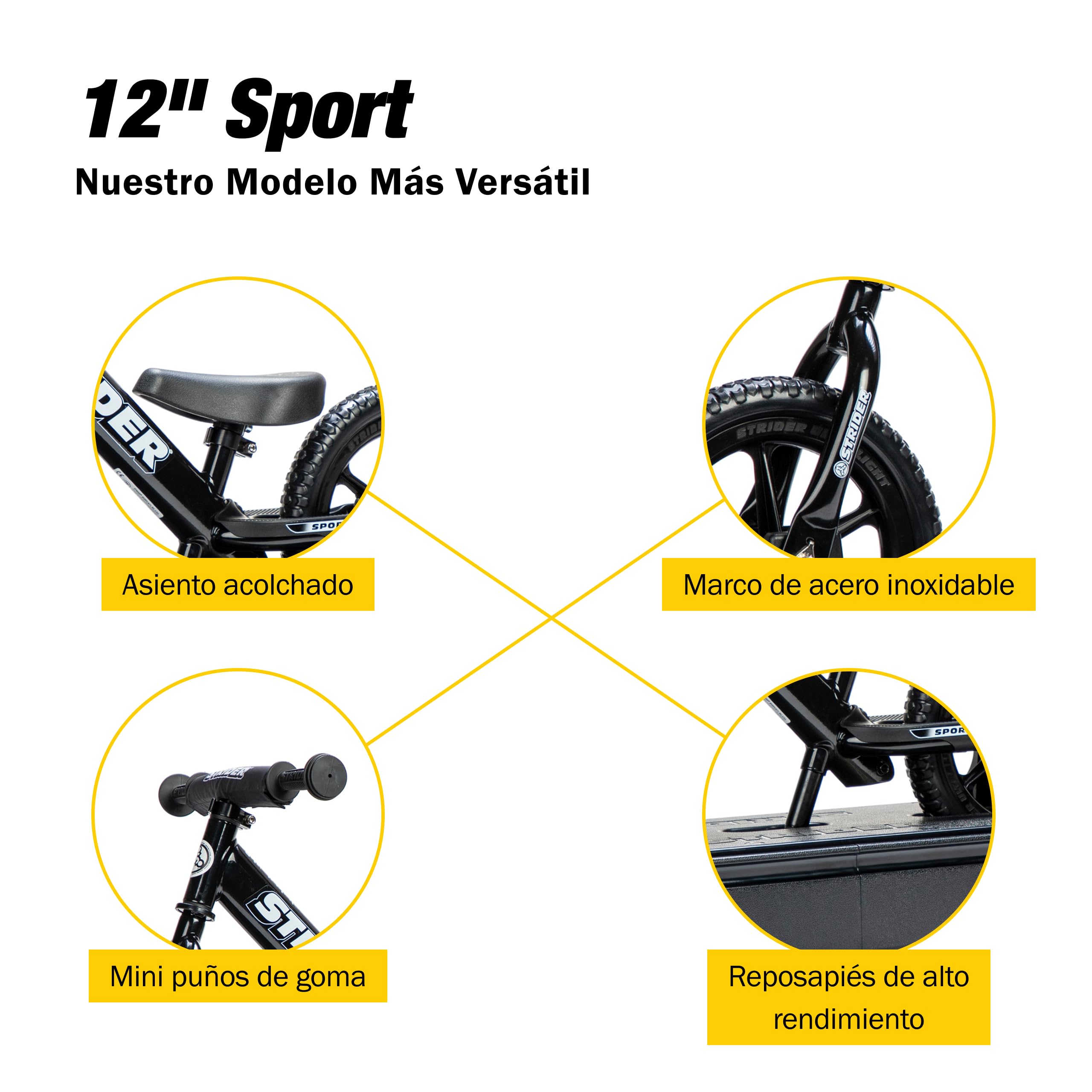 Amazon.com : Strider Pro 2-in-1 Rocking Bike, Black Pearl - Helps
