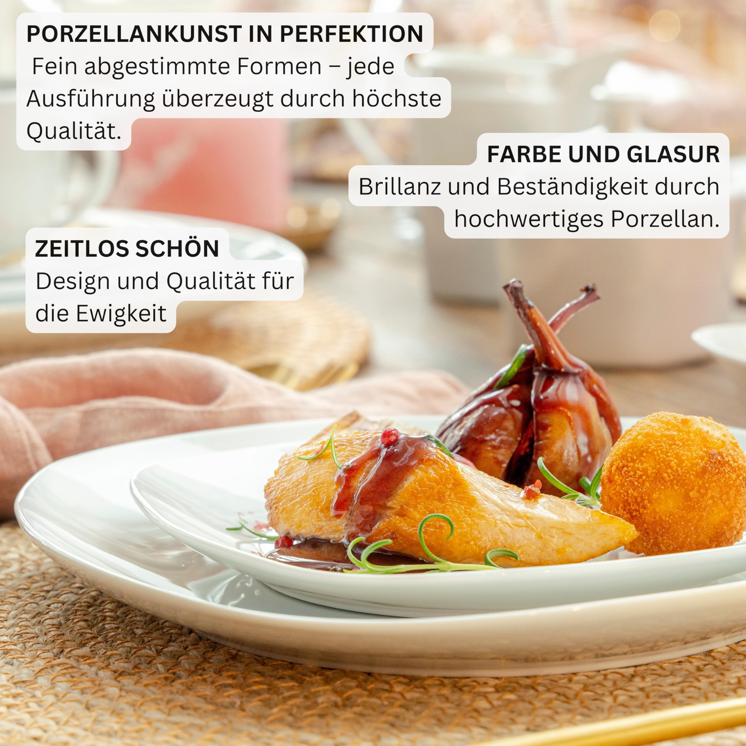 Sänger Geschirrservice Bilgola in Weiß – Bild 5