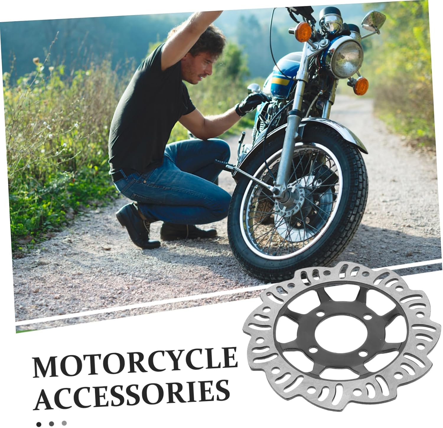 Heavy Duty Metal Brake Disc for Scooters Hollow Iron Design Simple Installation Enhanced Braking Efficiency Compatible Models