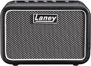 Laney MINI-ST-SUPERG Battery Powered Stereo Guitar Amp with Smartphone Interface, Black