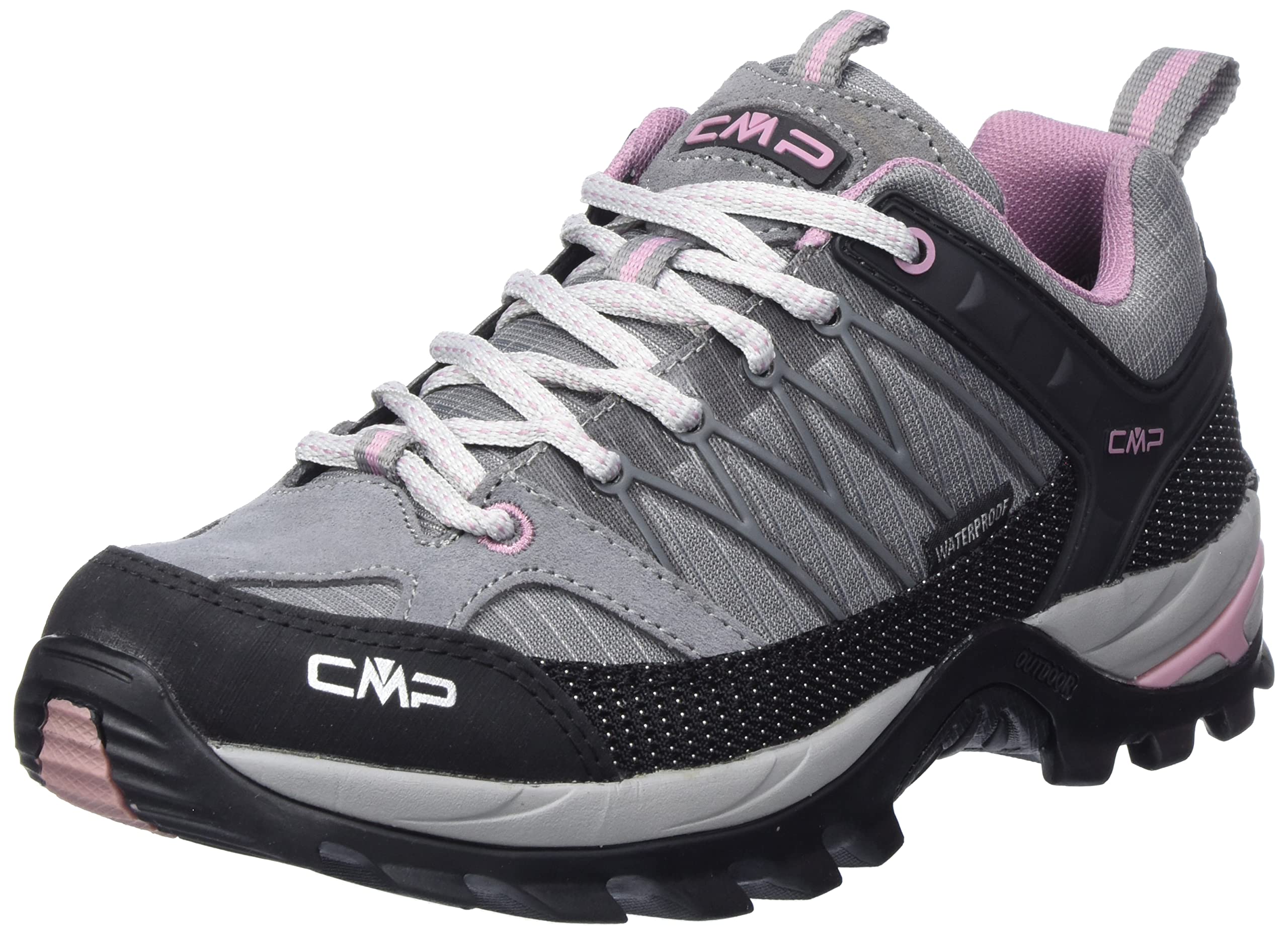 CMP Women's Rigel Low WMN Trekking Shoe WP, Cement-Blush, 6.5 UK