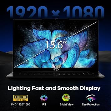NIMO 15.6 IPS FHD-Gaming-Laptop, AMD Ryzen 5 6600H 6 Cores 16GB DDR5 RAM 1TB SSD (Beat i7-1165G7, Up to 4.5GHz) Radeon 660M GPU-Computer with Backlit Keyboard 100W Type-C Fingerprint Win 11