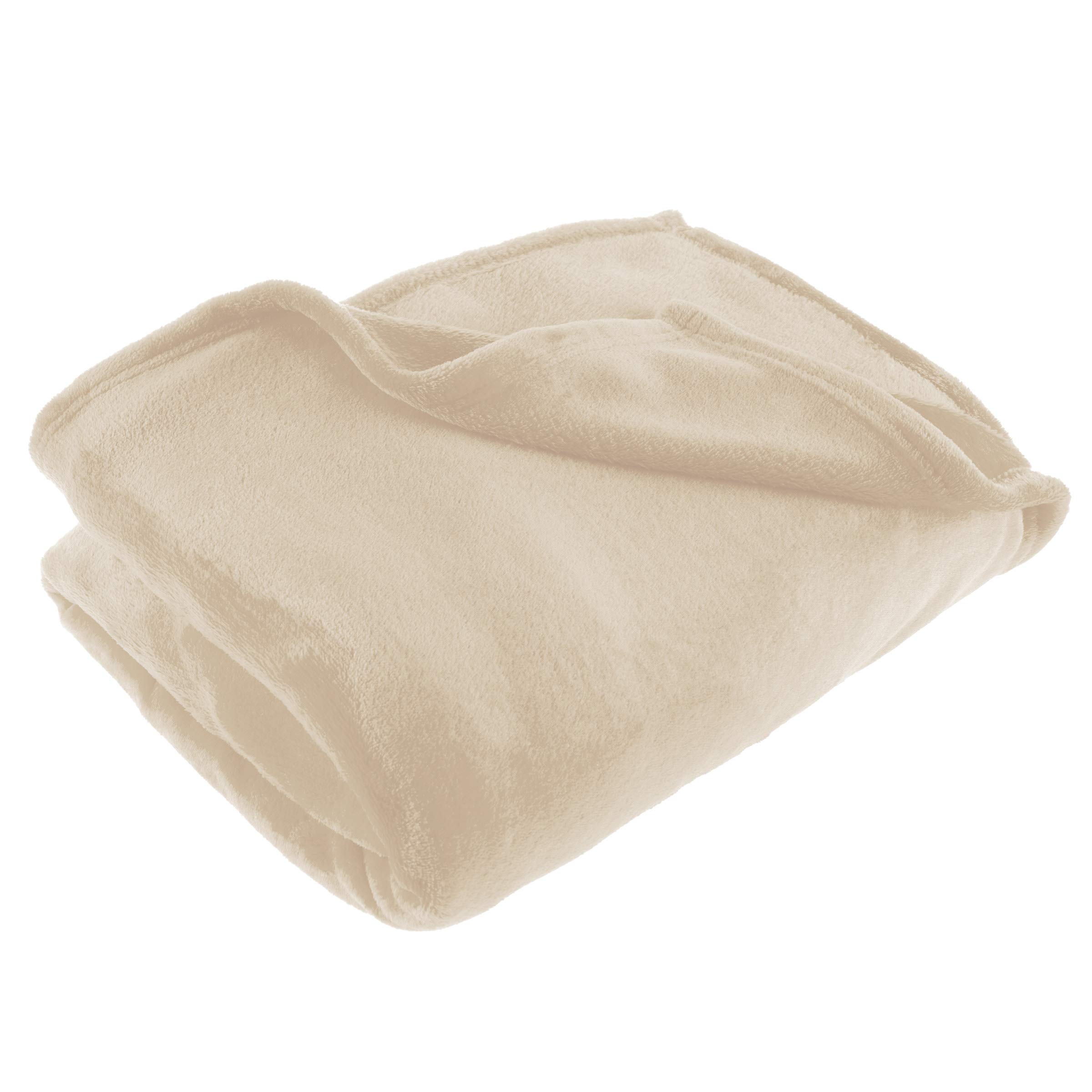 Zoomlie Coperta in flanella di colore puro, per il tempo libero, per