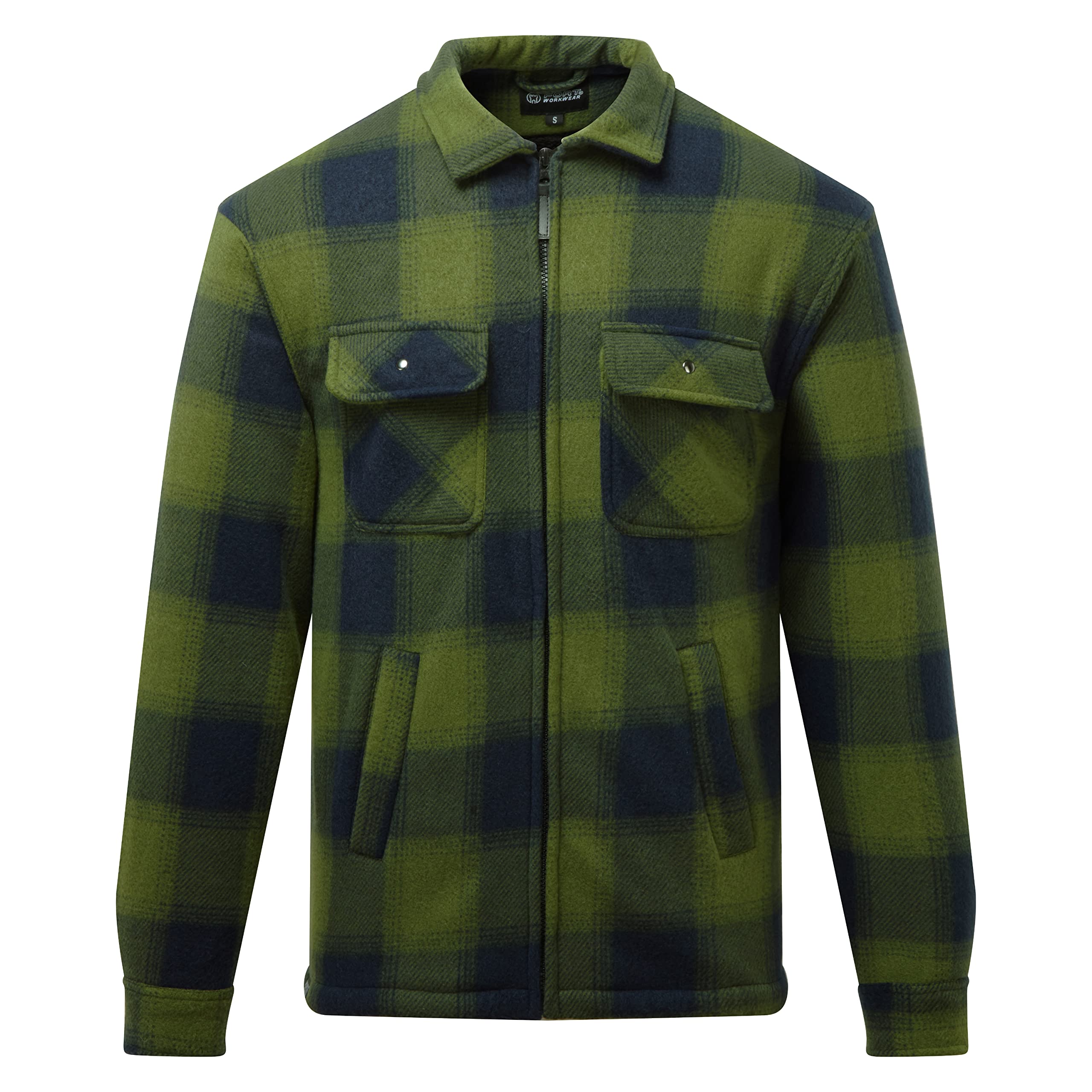 Portman Shacket - Red, Green or Navy Jacket - Microfleece Shirt - Padded Shirt Jacket - Work Jacket - Fleece Lined Shirts - Mens Padded Jacket - Mens Shacket