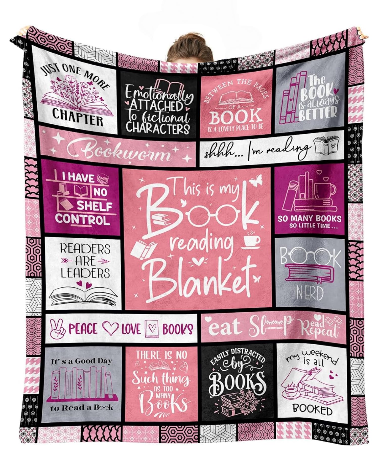 Couverture pour les amateurs de livres anti-froid pour lecture sur canapé