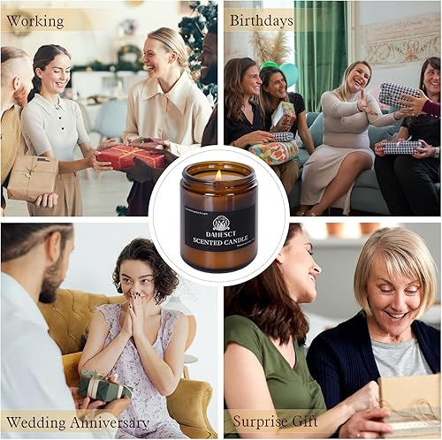 Miniatura 6 de DANESCT Velas perfumadas para el hogar, velas de cera de soja natural, velas de una sola mecha, velas de aromaterapia, regalos para mujeres, 7