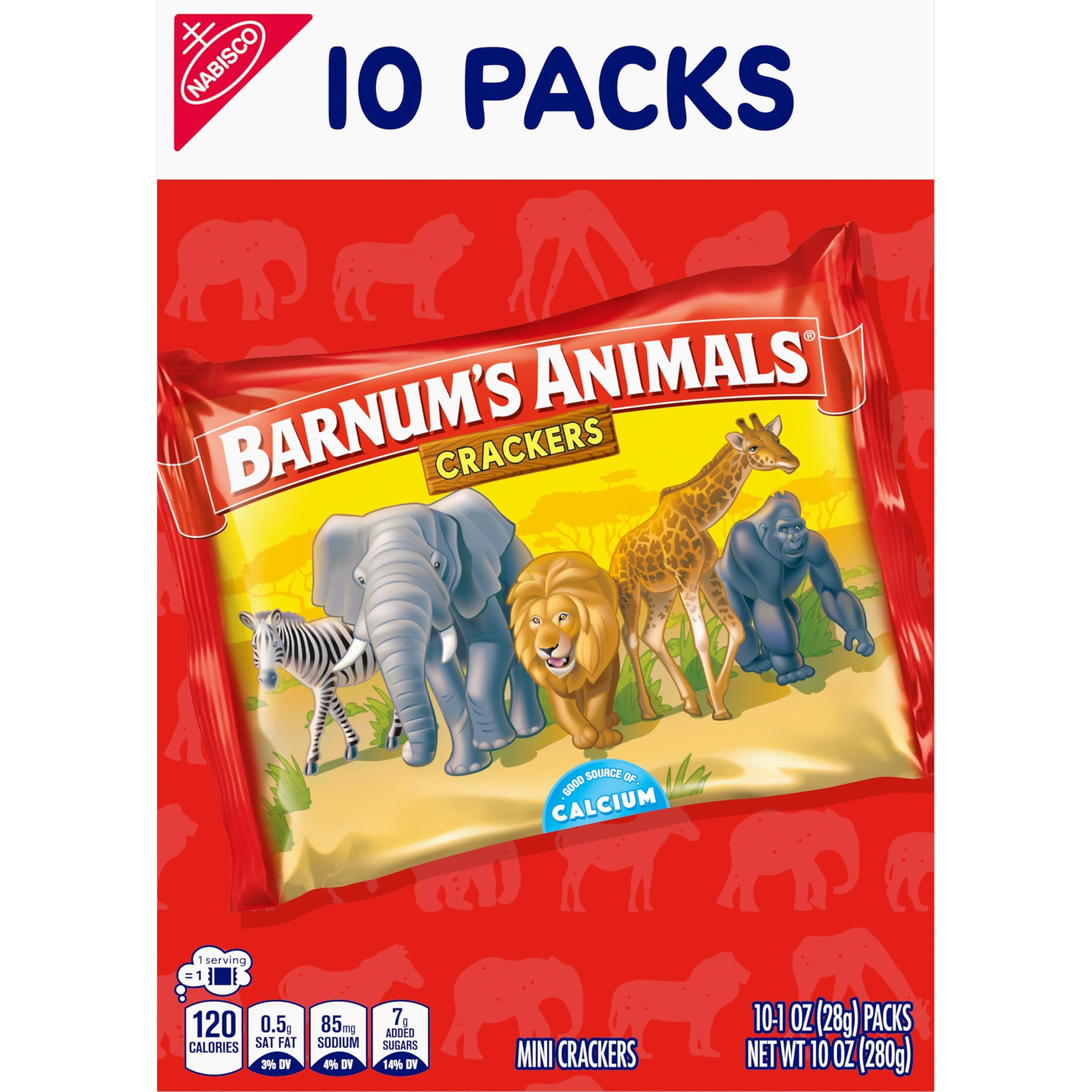 BARNUMS Original Animal Crackers Kids Snacks 10 Snack Packs — view 17