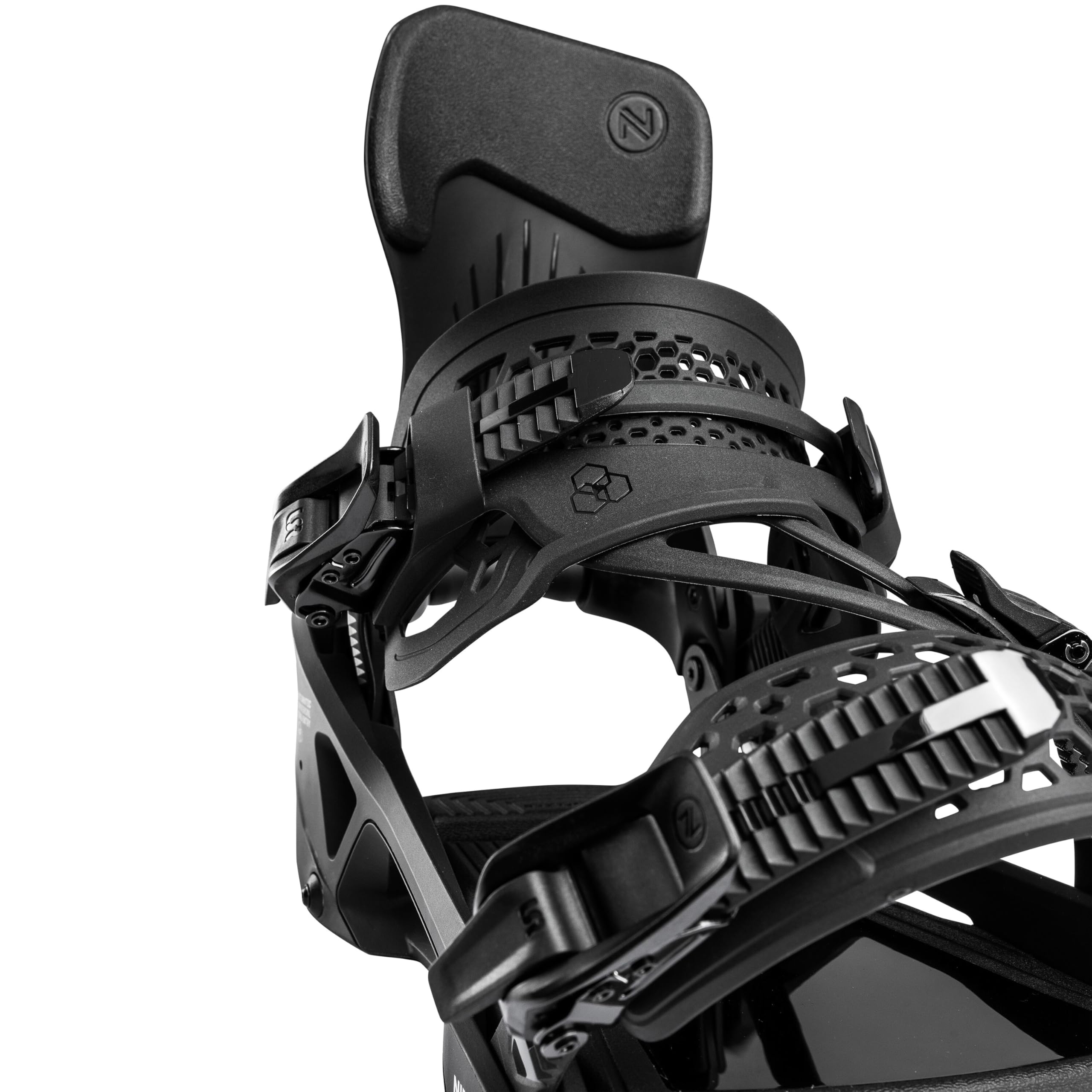 Nidecker LT Supermatic Snowboard Bindungen – Automatische Dual-Entry Bindung mit Fersenpedal & Universal Fit