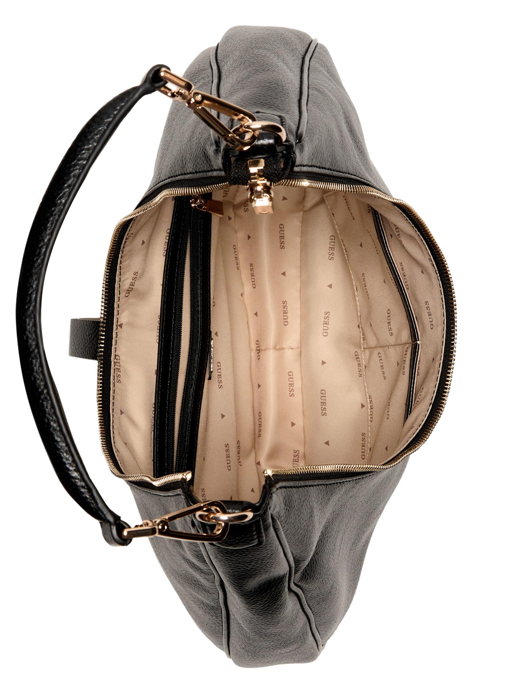 GUESS bolso de hombro Brooke Hobo Black negro