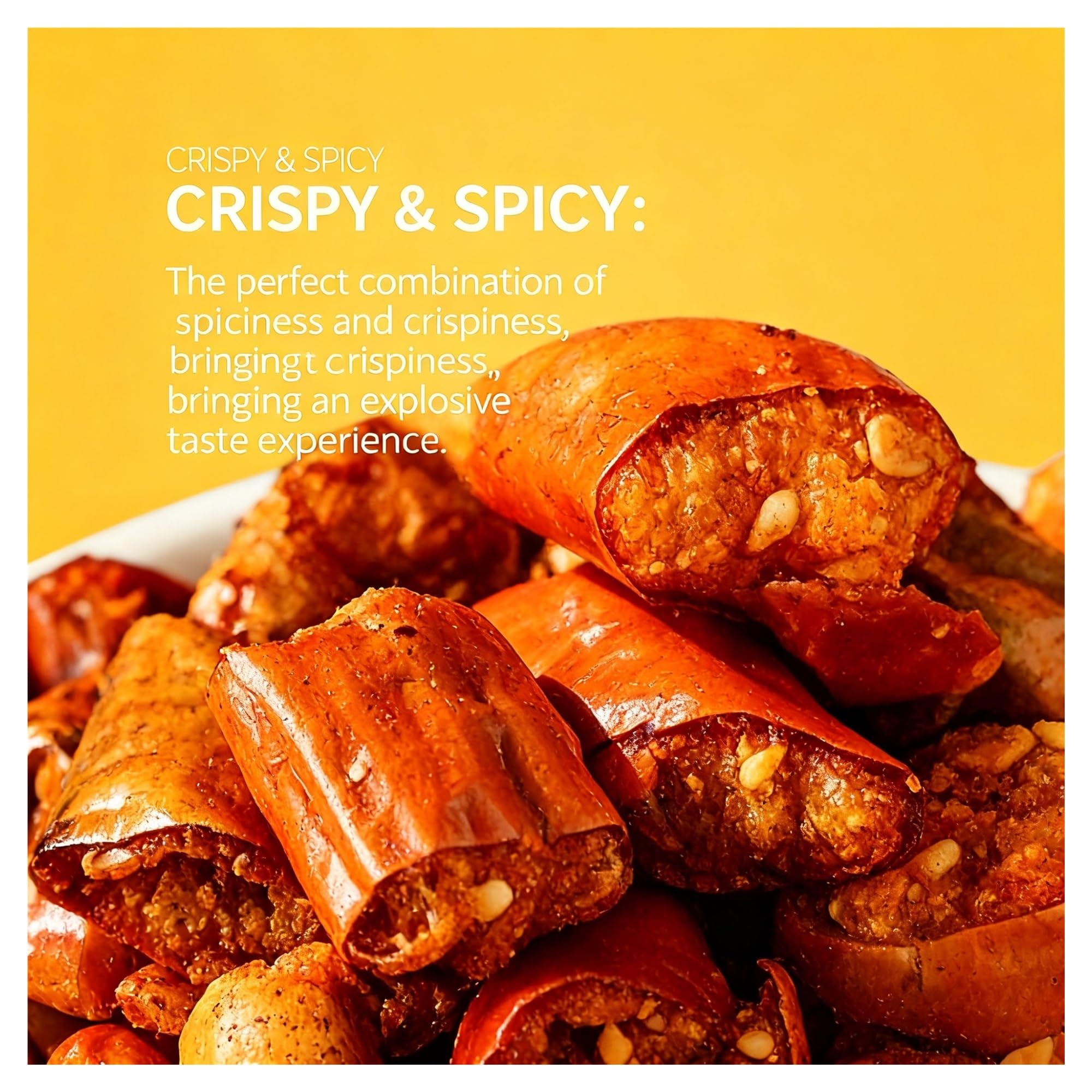 Cacahuetes con chile crujiente, bolsa de gran capacidad, listo for comer, perfecto como guarnición, merienda