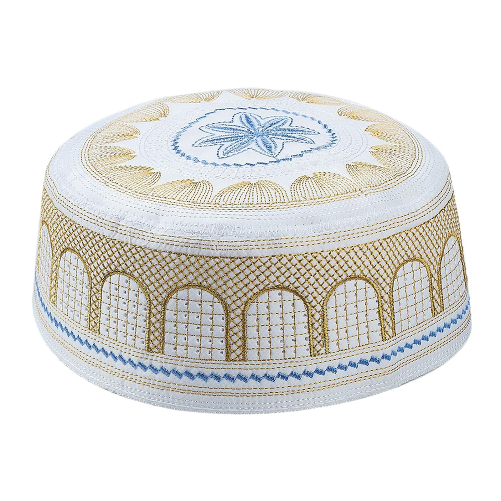 VELURA Islamic Muslim Mens Prayer Kufi Hat Skull Cap Turkish Namaz Topi Yellow|1 Piece Hat| Hats| Hats| Mens Accessories |Clothing, Shoes & Accessories-picture-51