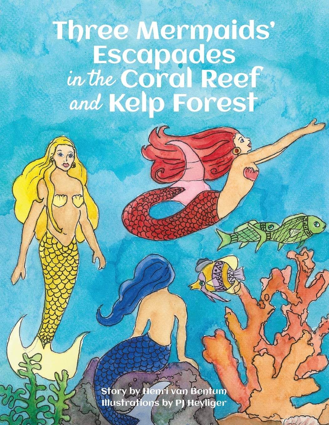 Three Mermaids' Escapades in the Coral Reef and Ke