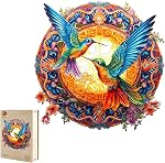 KAAYEE Wooden Puzzle Adult, Wooden Jigsaw Puzzles, Mechanical Dragon Wood Puzzles Unique Shaped Advanced Puzzle Gift for Adults Family Game 15+ (17.2 * 17.3in, 550pcs)