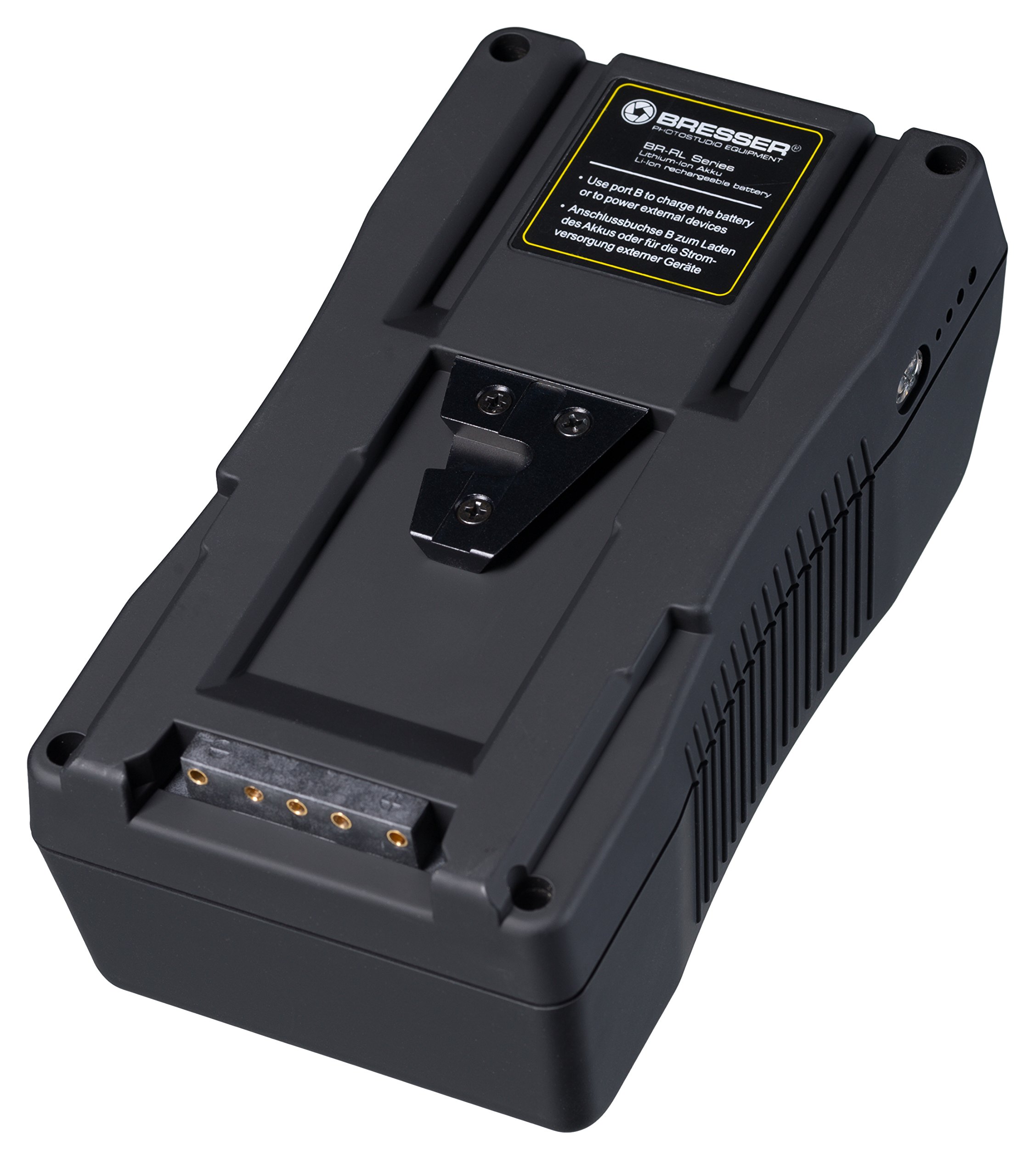 Batteria V-Lock Bresser BR-RL95WH, 95Wh, 6.6Ah, 14.8V, Illuminazione LED