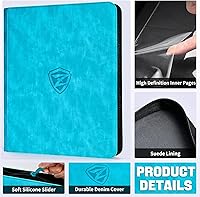 Vista 5 de ZLCA Top Loaders - Carpeta de tarjetas, soporte para álbum de tarjetas coleccionables de 9 bolsillos para cargador superior de 3 x 4 pulgadas, funda