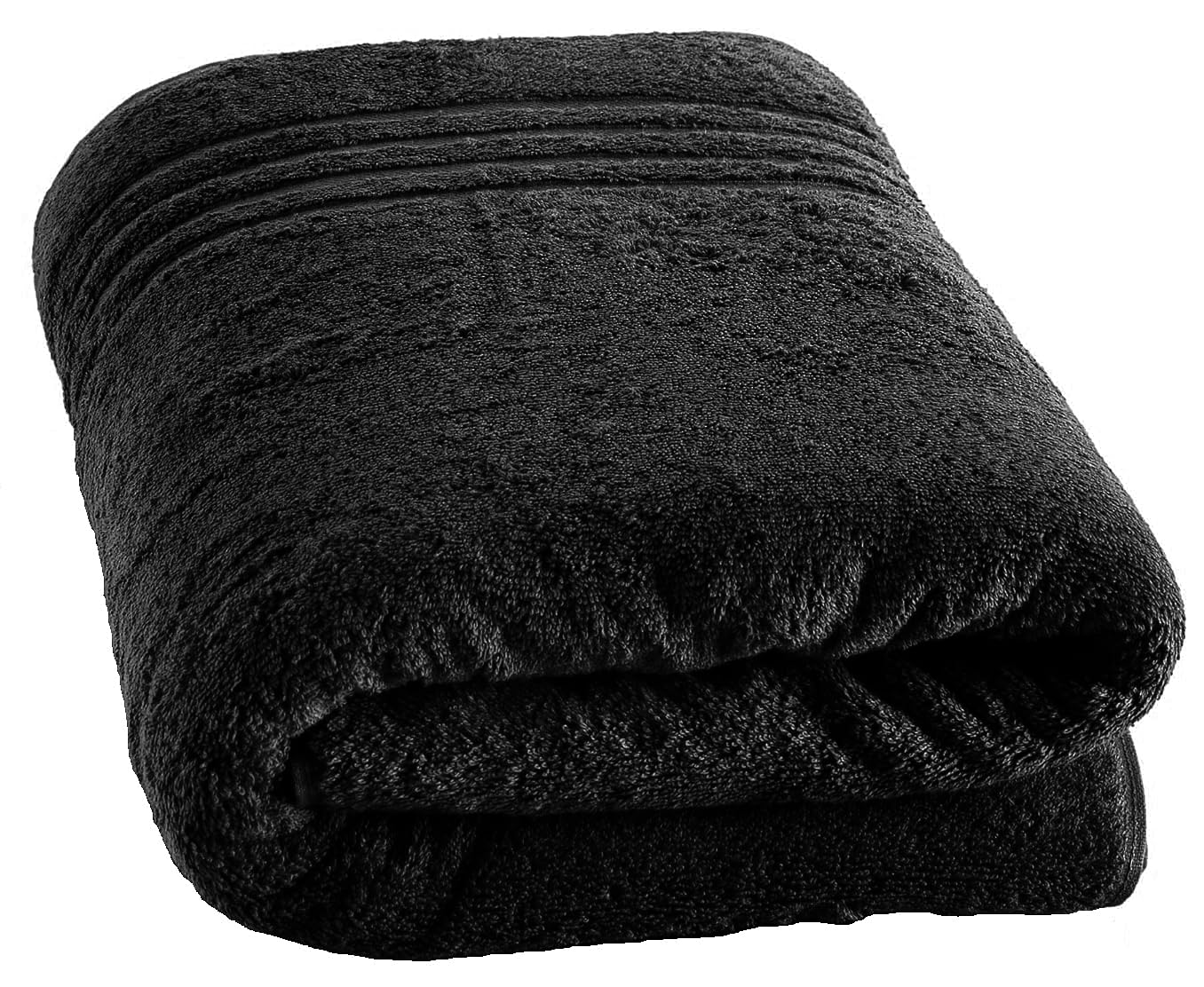 EDB Large Bath Sheet 100 x 200 cm – 600 GSM Super Soft Big Jumbo Bath Sheets Towels 100% Egyptian Cotton XL Body Dry Highly Absorbent Quick Dry Bath Towel (Black)