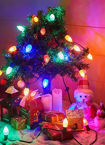 Miniatura 7 de Brightown - Bombilla LED C7 de repuesto para tira de luces de Navidad Blanco puro,Rosado,Blanco cálido,Verde,Multicolor -,Rojo -,Azul