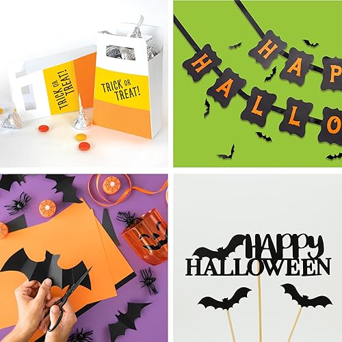 Miniatura 8 de Printworks Cartulina de Halloween, 5 colores surtidos, perfecta para proyectos de escuela y manualidades, 200 hojas, 8.5 x 11 pulgadas (00596)