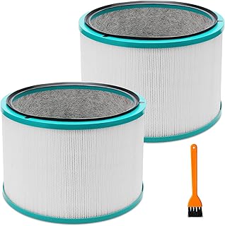 HP01 HP02 HEPA Filter Replacements for Dyson HP01 HP02 DP01 DP02 Pure Hot + Cool Desk Purifier, Compare to Part # 968125-03 (2 Pack)
