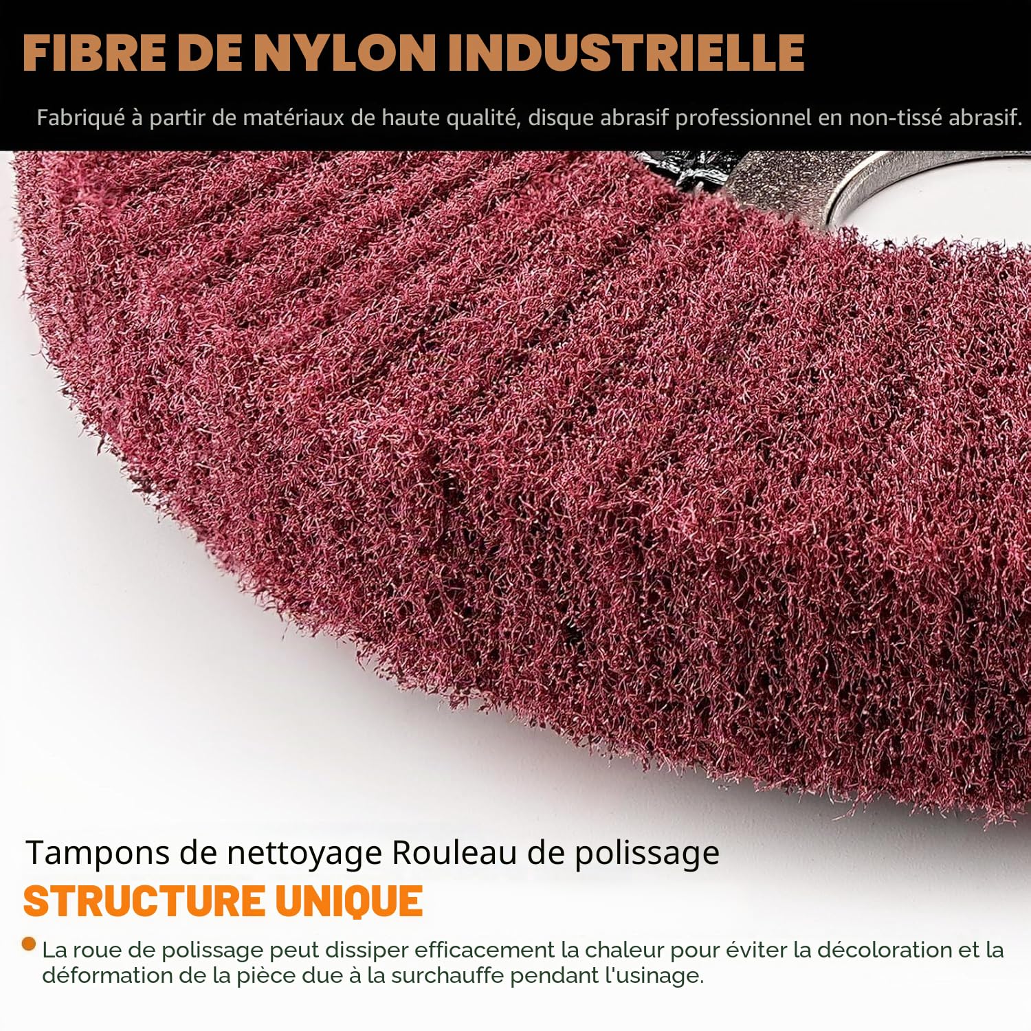 SI FANG Lot de 5 disques abrasifs 115 mm, grain 320, pour meuleuse d'angle 4,5 x 2,2 cm
