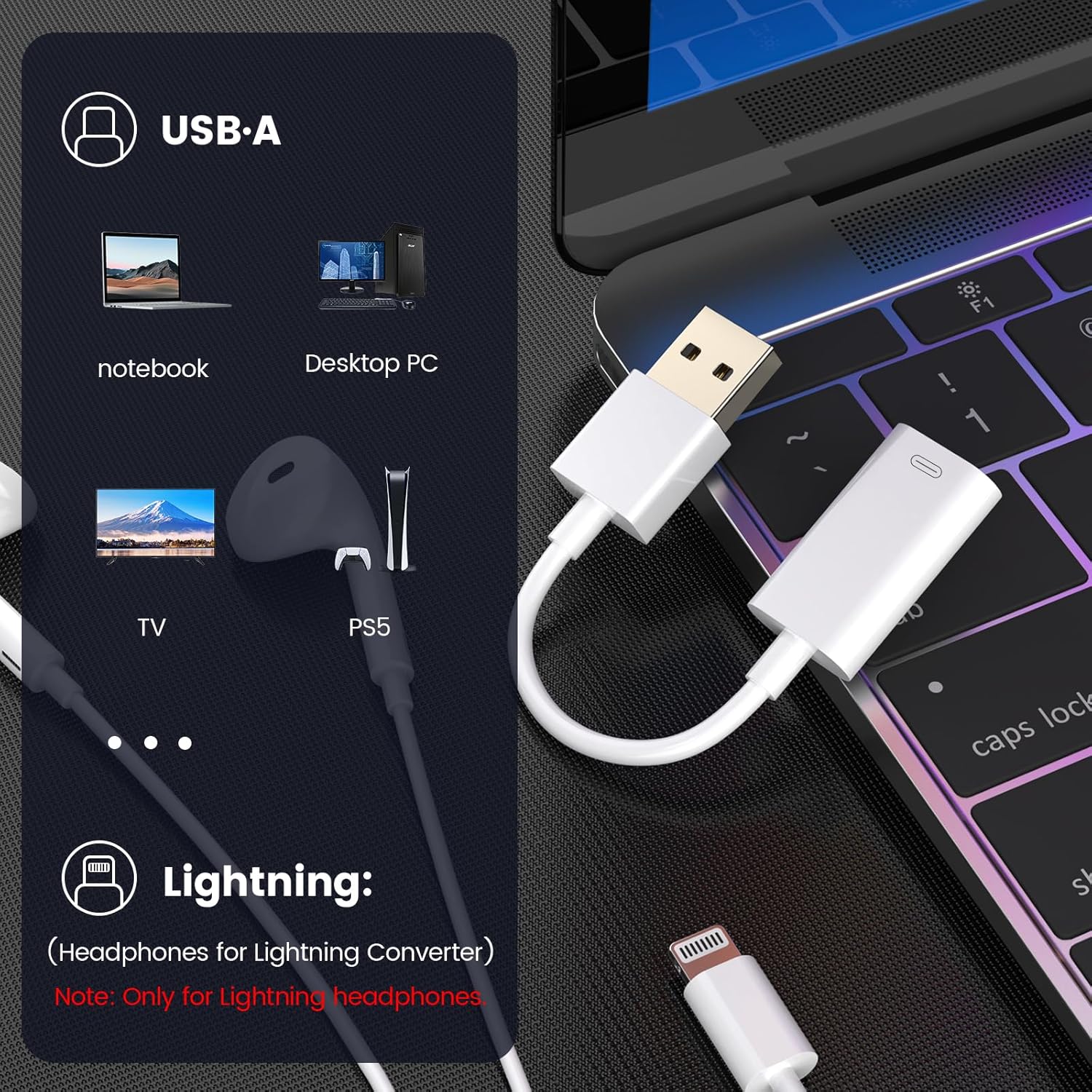 Lightning Cable Connect Lightning Earpods To Pc Lightning