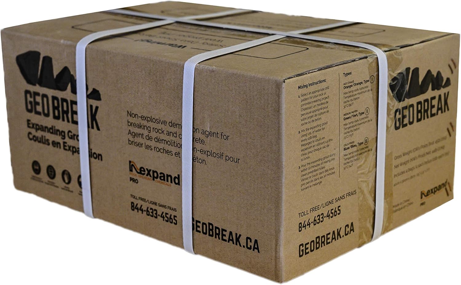 GeoBreak Expanding Grout Expansive Demolition Grout 44 LB Box