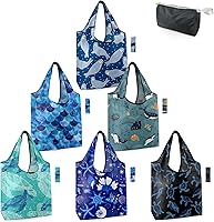 Vista 43 de BeeGreen Bolsas reutilizables para compras, compactas, bonitas, de color sólido, juego de 12 bolsas plegables de reciclaje con cremallera