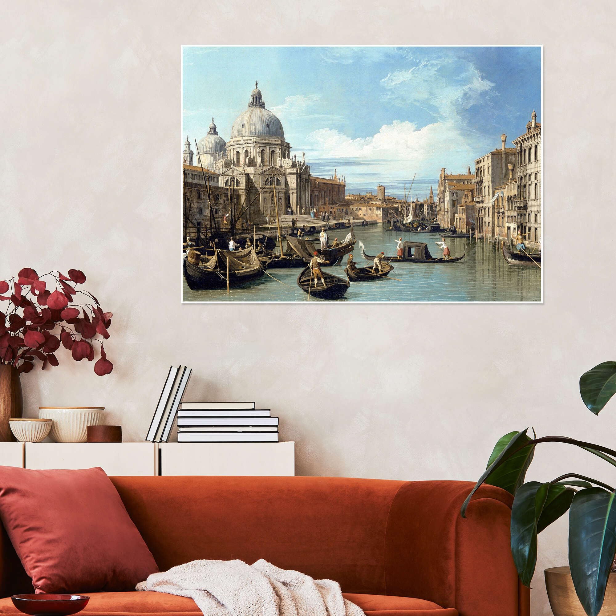 Posterlounge L'ingresso del Canal Grande Poster | 130 x 100 cm di Bernardo Bellotto (Canaletto) Quadri Decorazione per pareti