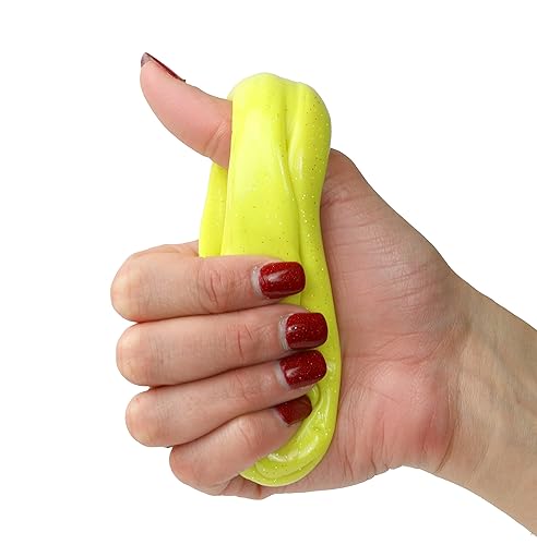 Miniatura 3 de CanDo 10-2764 Sparkle Theraputty, 2oz, amarillo, X-Soft