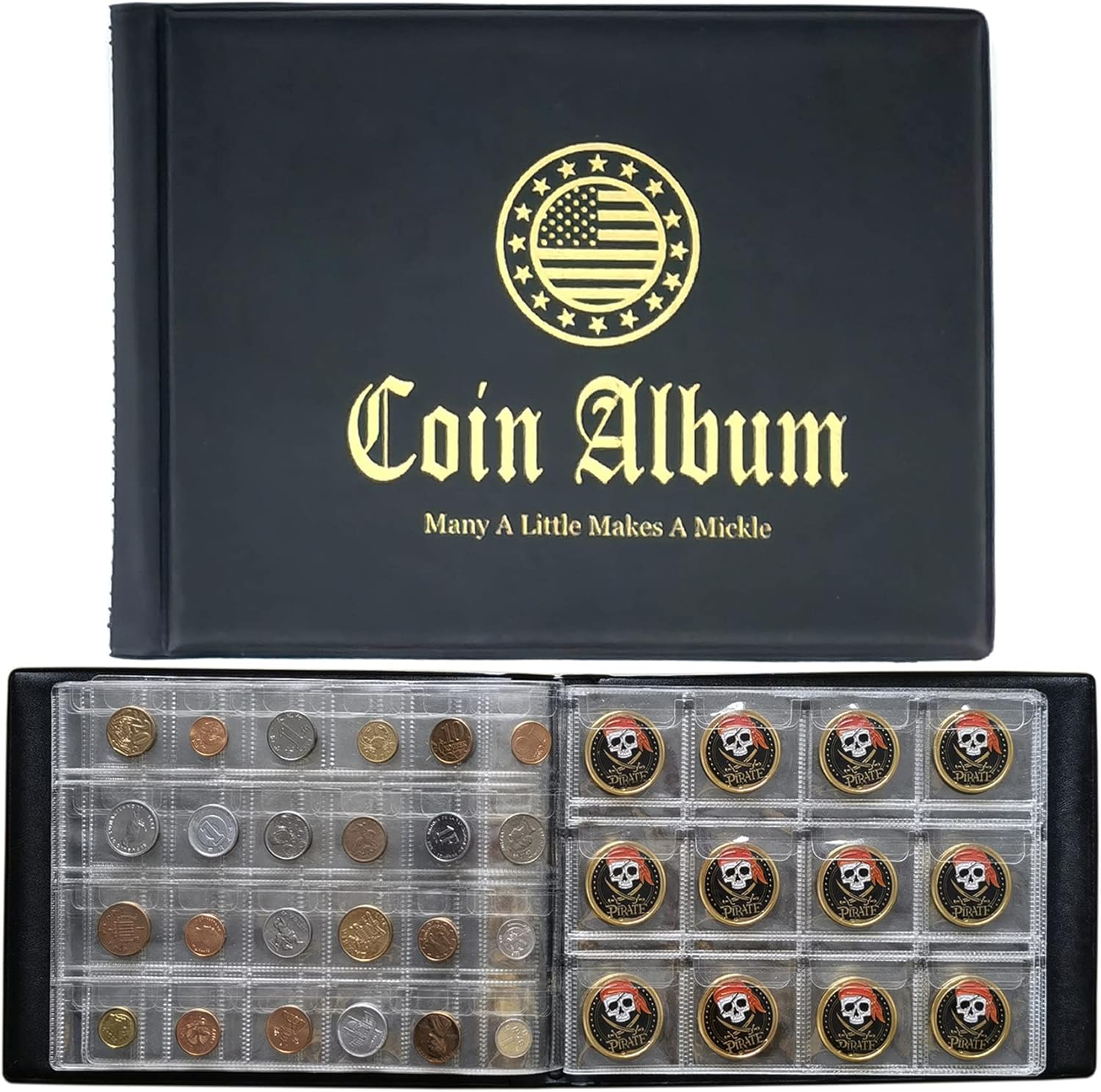 Coin Collection Holder for Collectors 240 Pockets Coin Collection Book Supplies