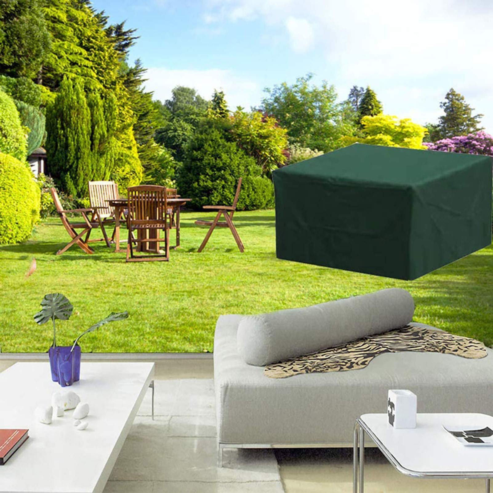 Fodere per mobili da Giardino Antivento 330x220x70cm, Fodere per Patio Impermeabili, Fodere per mobili da Esterno, Pioggia e Neve Antipolvere Antivento durevoli e comode