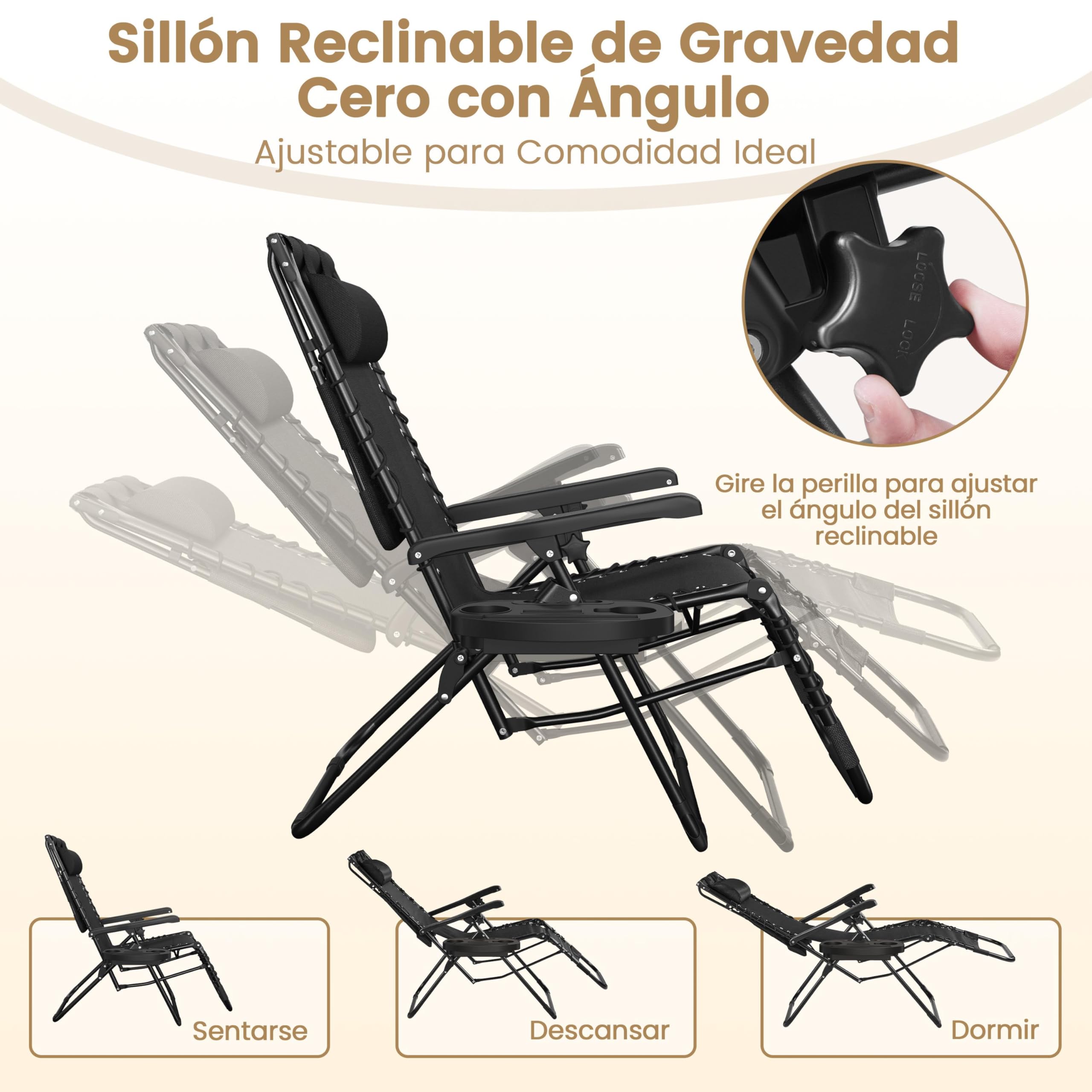 Yaheetech Tumbonas Jardin Exterior, Tumbonas Plegables con Reposacabezas y Parasol, Soportado 115 kg, para Piscina, Jardín, Tumbona Piscina Resistente a Intemperie, Negro