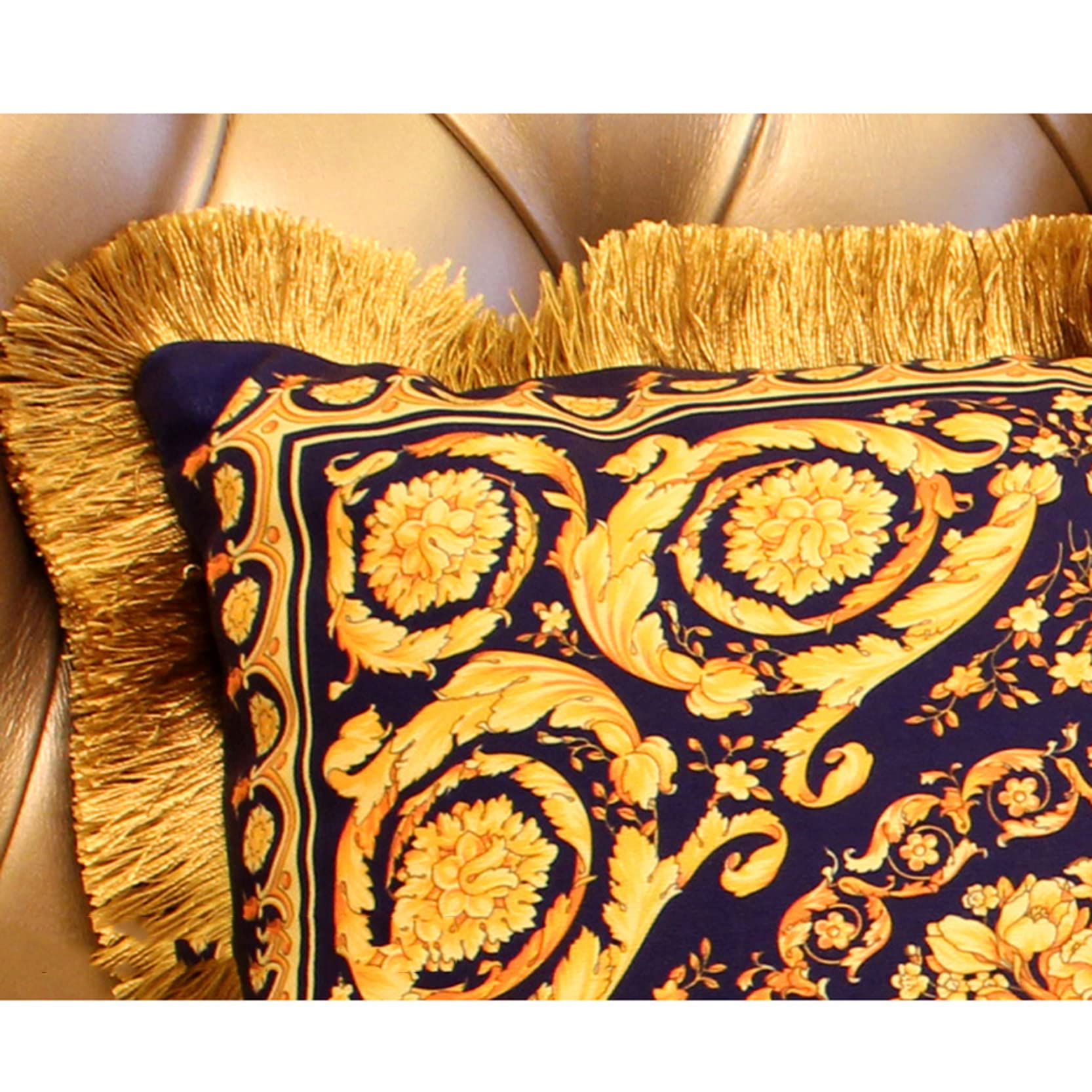 Loussiesd Set di 4 federe decorative per cuscini in stile vintage