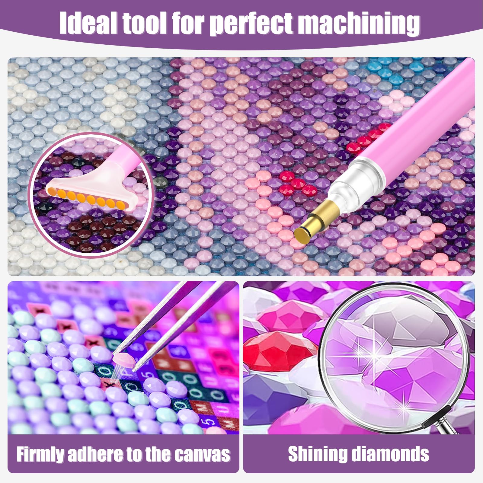 Diamond Painting Lion Kit Peinture Diamant Lion 5D - 30x40cm - Diamants Ronds - Art DIY Pour Adultes - Décoration Murale Diamond Painting Roi Lion