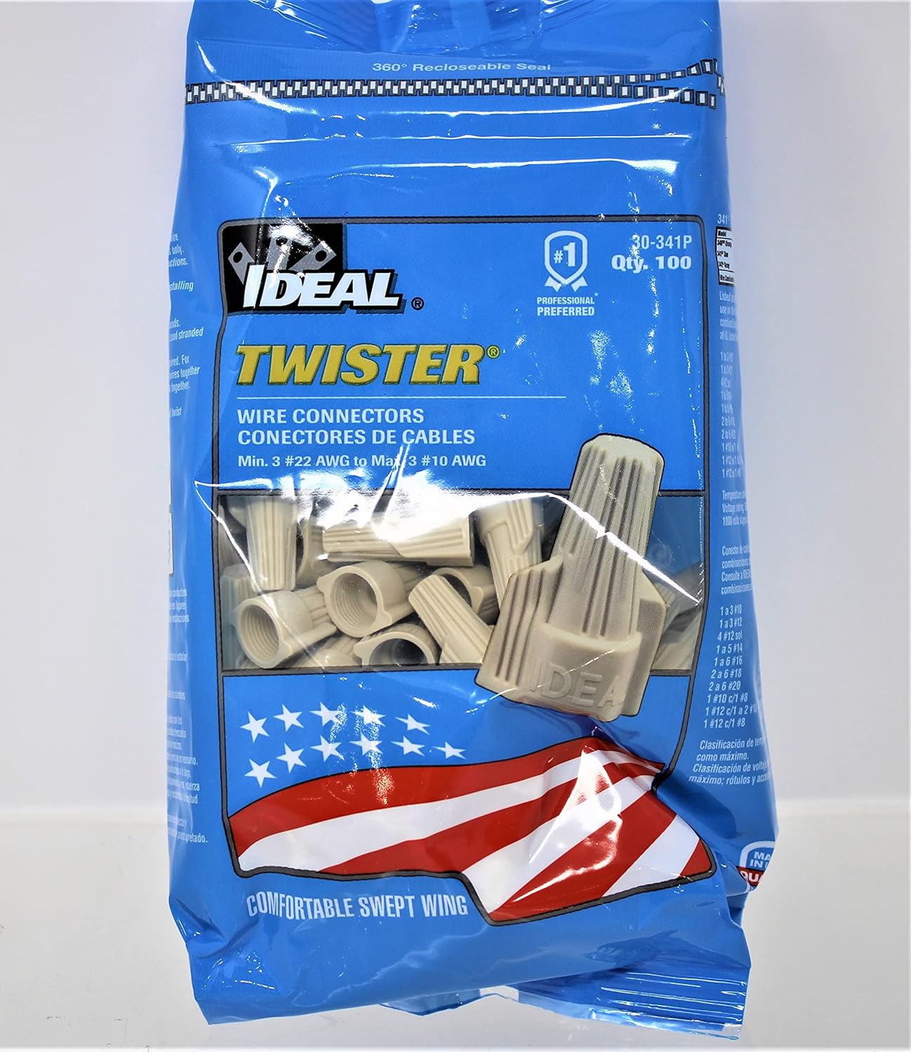 Wiring & Connecting 100pcs Wing Wire Nuts Tan Winged Wire Connectors