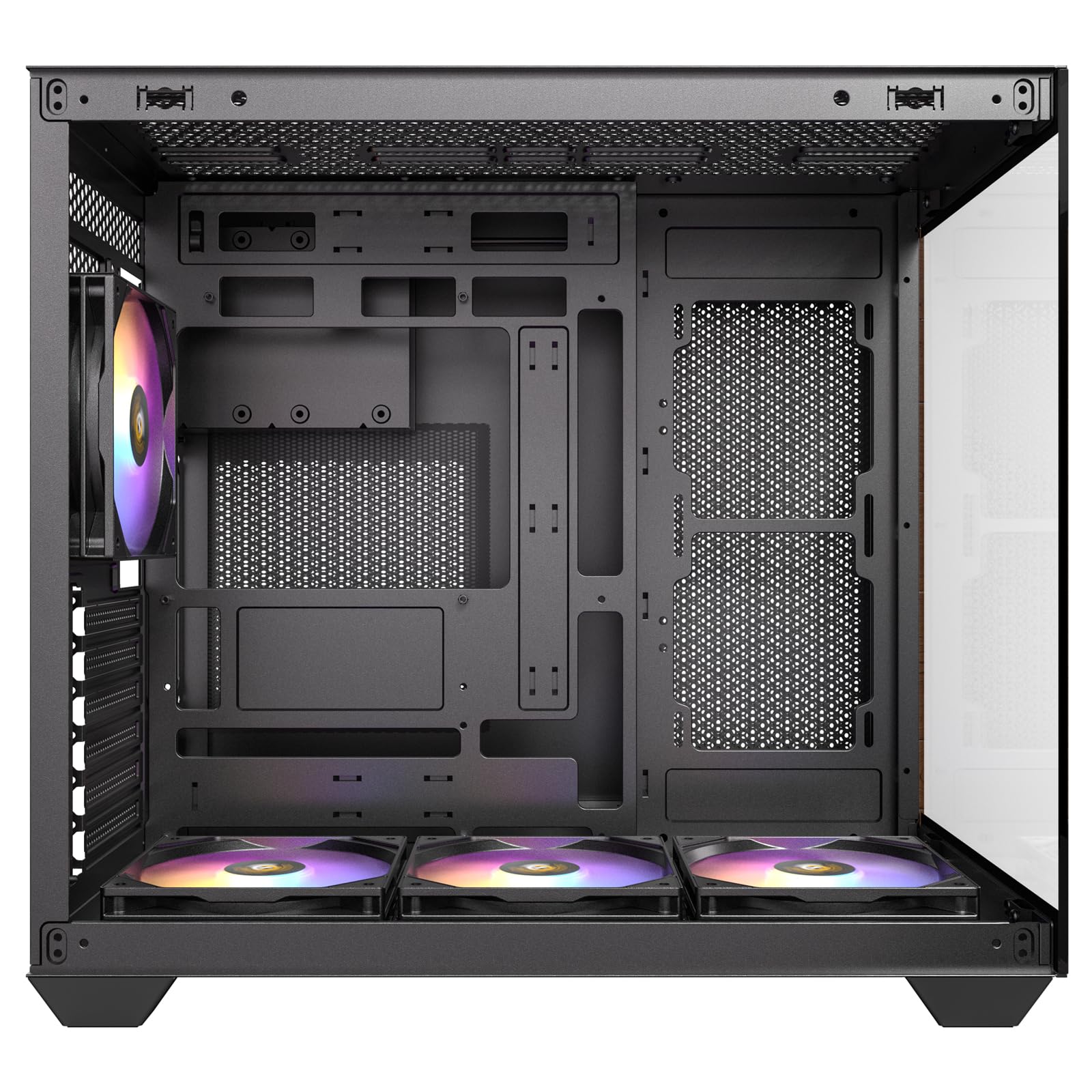 Antec Cx800 Midi Tower Nero, Legno (antec Cx800 Wood Mid Tower Gaming Case, 1 X Usb TypE-C / 1 X Usb 3.0, Tempered Glass Front And Side Window Panel,