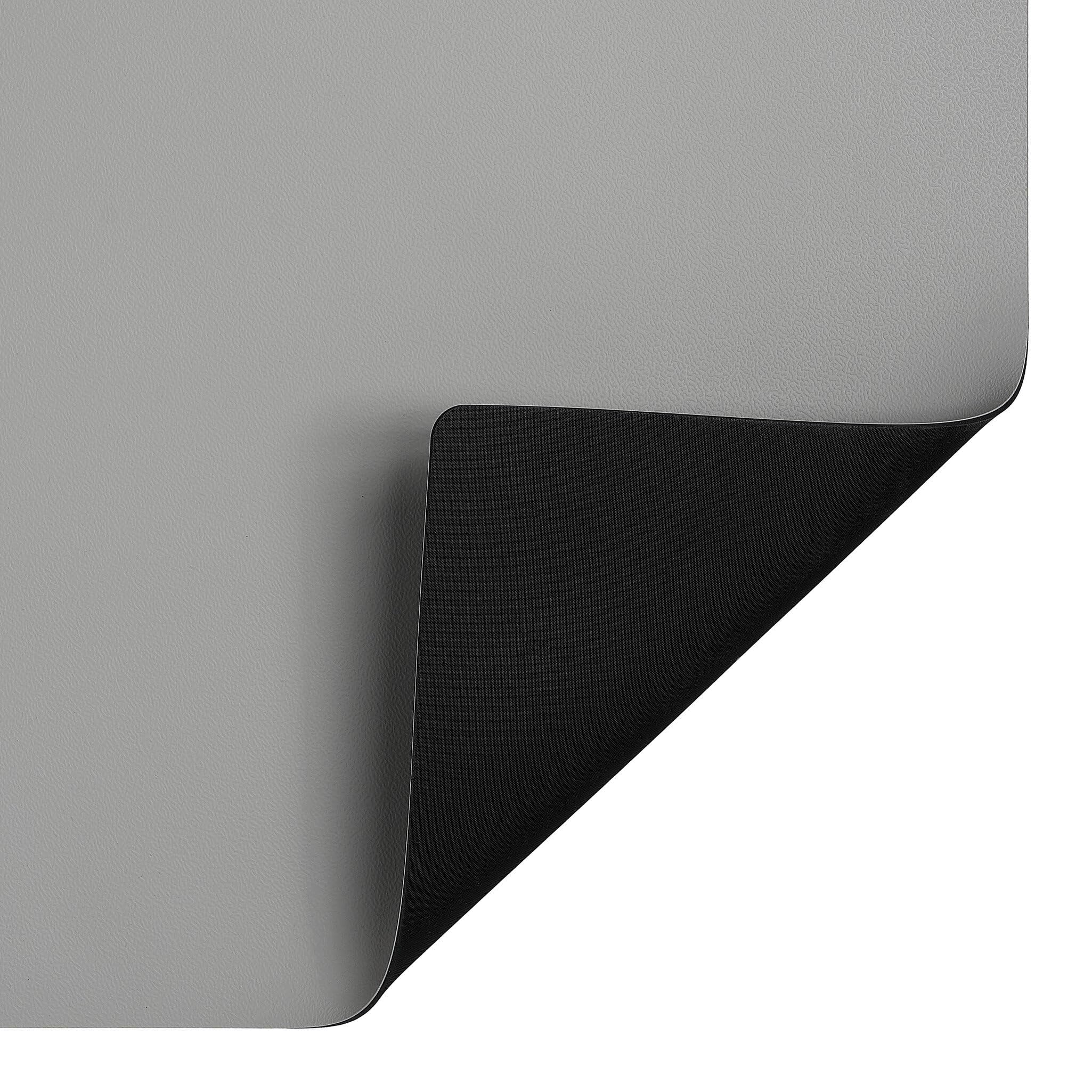 SafeGuard ESD-Tischmatte Premium, grau, 1200 x 800 x 2 mm, Zuschnitt mit 2x 10 mm Druckknopf