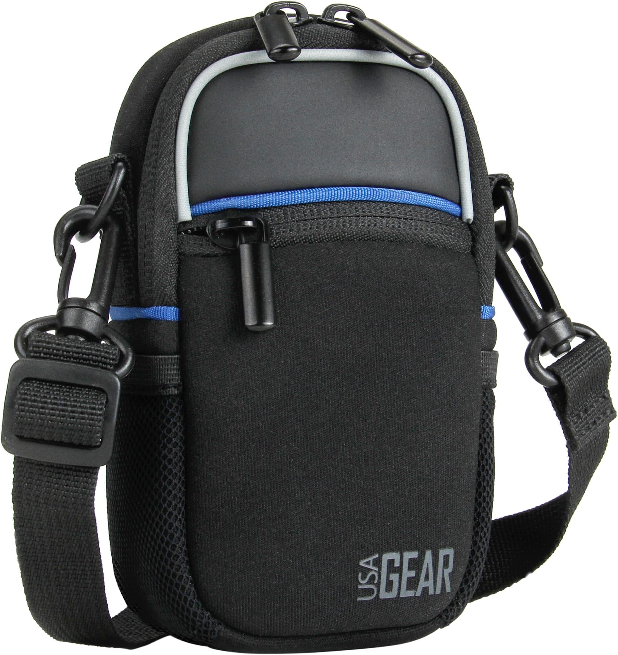 Compact Camera Case Point & Shoot Camera Bag with Accessory Pockets, Rain Cover & Shoulder Strap Works W/Sony CyberShot, Canon PowerShot ELPH, Nikon COOLPIX, Olympus & More