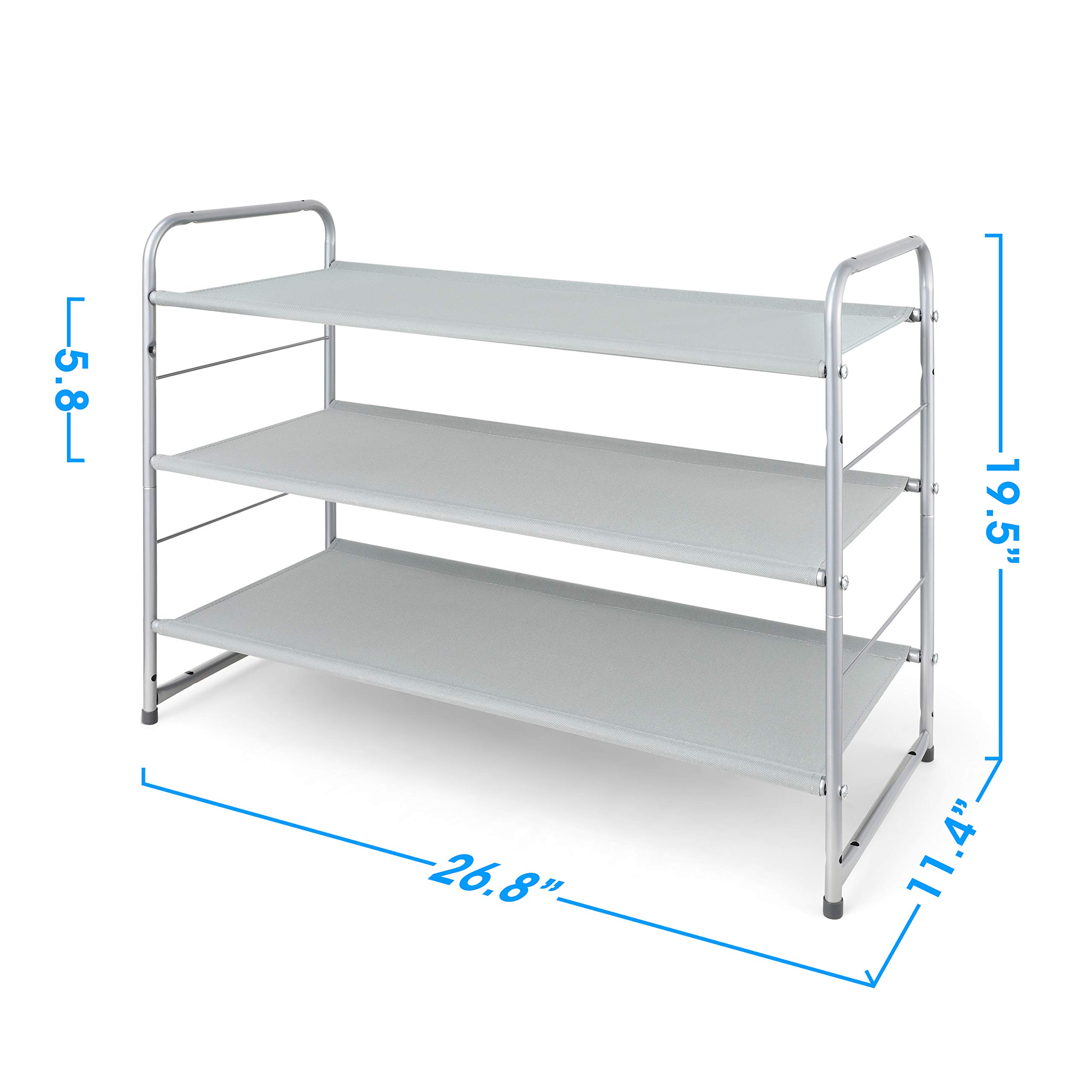 Buy Simple Trending 3Tier Stackable Shoe Rack, Expandable & Adjustable