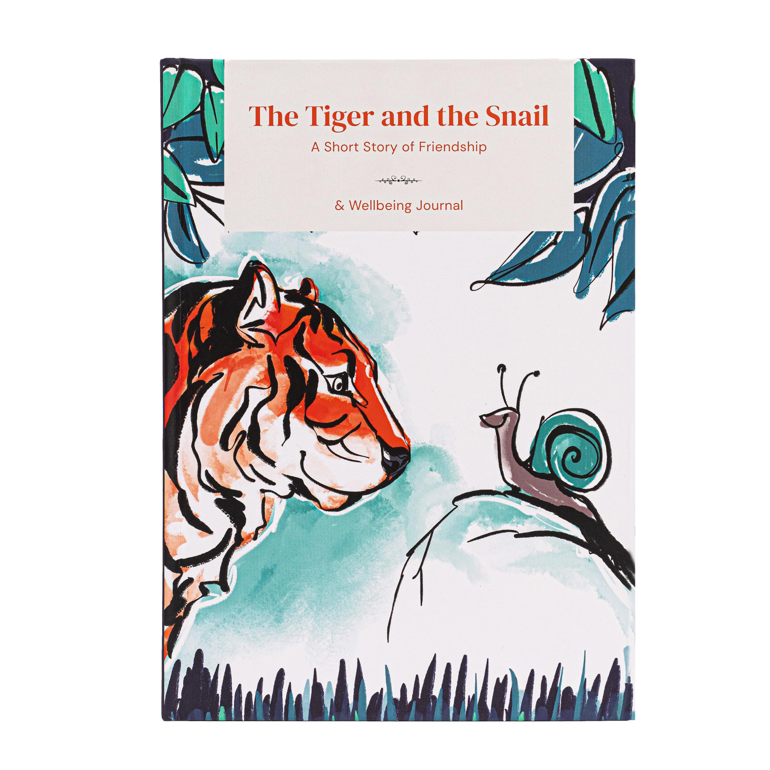 The Little Calm and Happy Company - Tiger and the Snail Wellness Journal for Women – 6 Month Daily Wellbeing Book for Gratitude, Calm and Positive Thinking with Guided Creative Prompts and Exercises