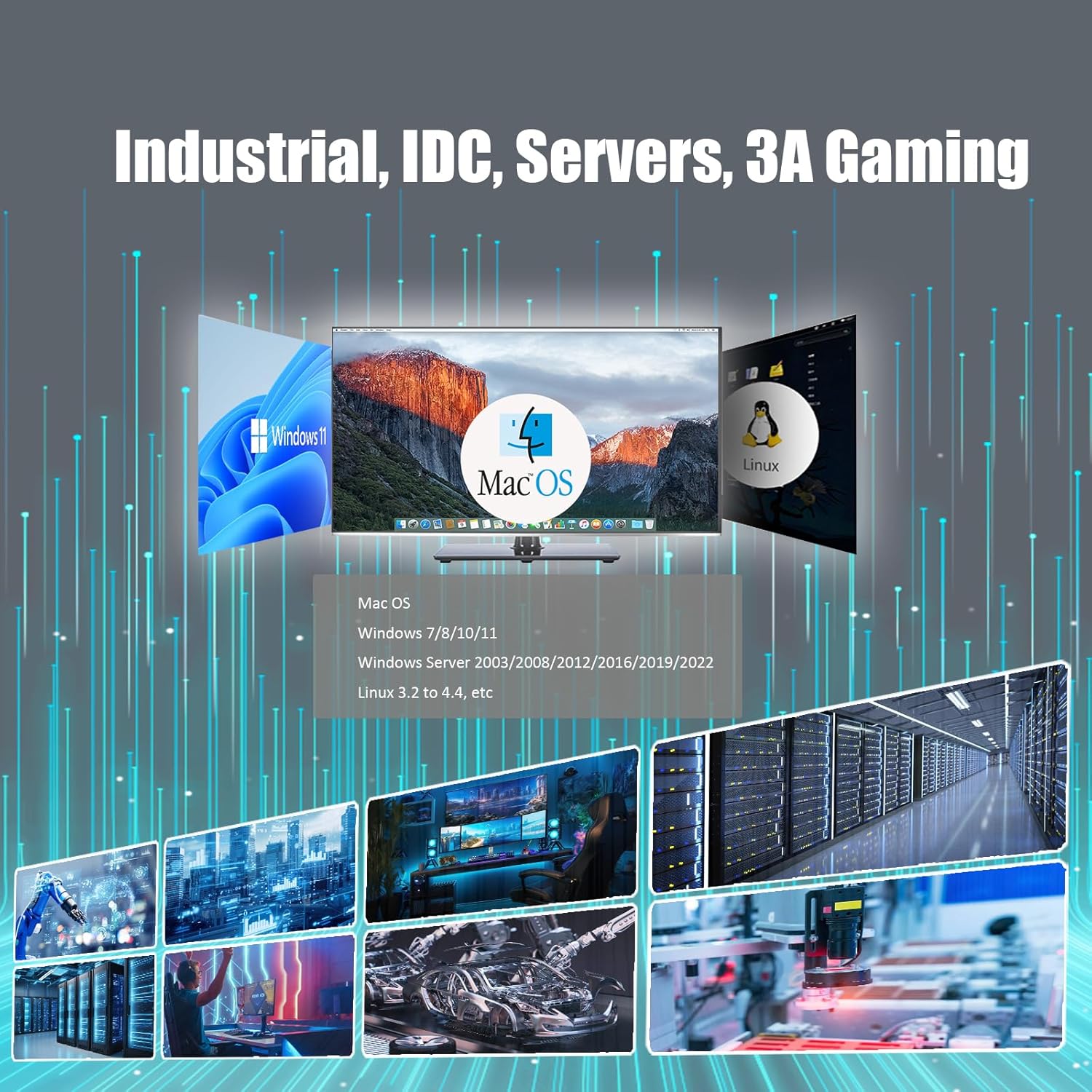 GLOTRENDS ST7357 10Gb RJ45 Ethernet Network Card with Marvell AQtion AQC107 Controller, PCIE 3.0 X4 Interface, Compatible with MAC OS/Windows/Linux/ESX