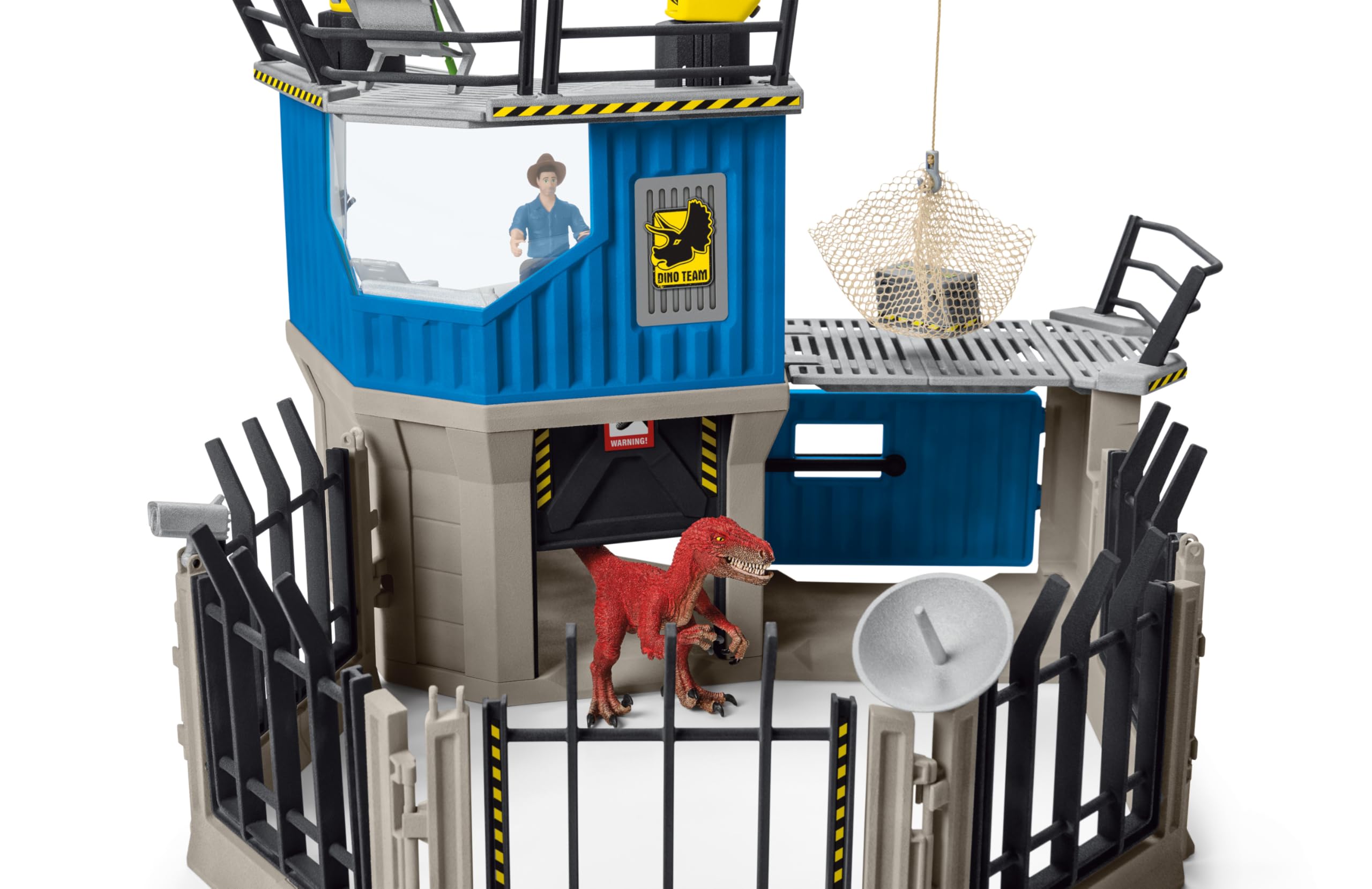 Schleich Dinosaurs | Große Dino-Forschungsstation 41462 | Spielset mit 2 Dino Figuren, Forscher Maxx und Zubehör | tolles Geschenk für Kinder | Dinosaurier Spielzeug ab 4 Jahren | Set aus 72 Teilen
